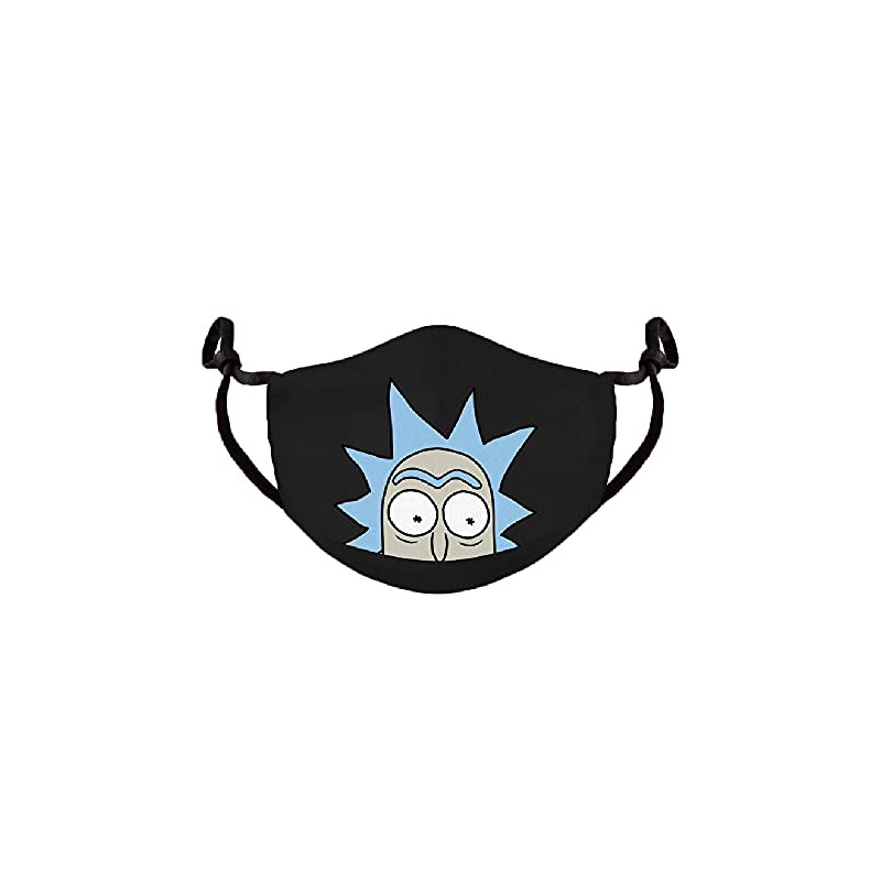 Rick and Morty Adjustable Cloth Face Mask Black/Blue