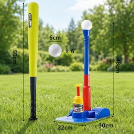 Jasonwell Beisbol para Niños Baseball – Juguete de Béisbol para Niños con Bat de Béisbol para Niños Lanzador de Pelotas de Beisbol Juguetes Al Aire Libre y Deportes Regalo para Niños de 3 a 10 Años