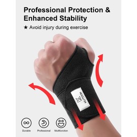 KUTOOK Wrist Bandages Fitness Wrist Support Wrist Splint Moisture Absorption 50 cm Weight Training