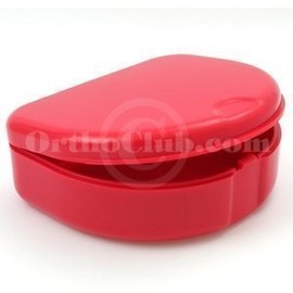 Orthodontic Retainer Case Twin Pack Red Deluxe [Personal Care]
