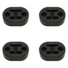 RAParts 4X Rubber Exhaust Tail Pipe Mount Bracket Hanger Insulator