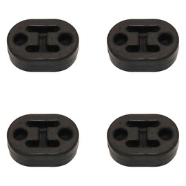 RAParts 4X Rubber Exhaust Tail Pipe Mount Bracket Hanger Insulator 2 Holes 11mm