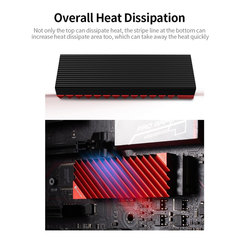 M.2-3 Radiator M.2 SSD Heat Sink Aluminum Heat Sink Tool-free