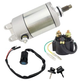 superstarterstore Fourtrax 300 Starter for Honda TRX300EX 1993-2000 with Relay & Ignition Switch