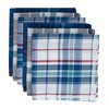 BonjourMrsMr Men's Handkerchies Soft Cotton Hanky Pocket Square Size 17inch