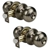 KNOBWELL 2 Pack Door Knob with Lock and Key (Keyed
