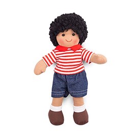 Bigjigs Toys Otis Rag Doll (Small) - My First Dolly, Plush Soft Dolls, Baby Toys For Girls & Boys, Ragdoll Suitable From Birth, Swap Ragdolls Clothes & Outfits, For 1 Year Olds +, Size 28cm