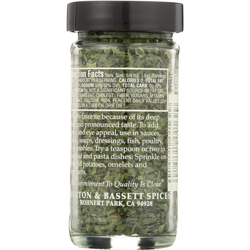 Morton & Bassett Italian Parsley, 0.4oz – Salt-Free, Non-GMO, Spice