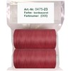 2 Spools of 500 m Sewing Thread/Synthread Bordeaux Red Polyester