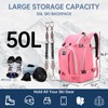 Ski Boot Bag, 50L Ski Boot Travel Backpack for Skis,