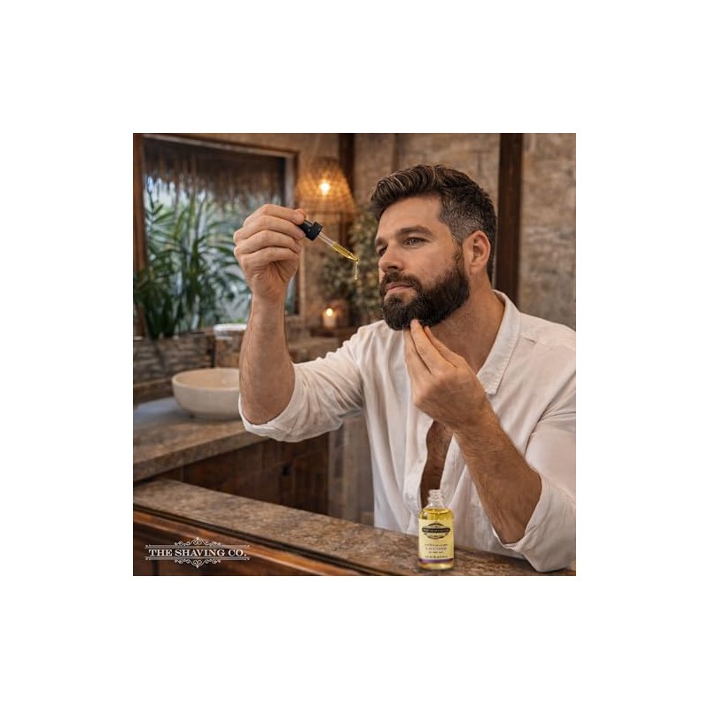 THE SHAVING CO Aceite para Barba Lavanda Nutre, Humecta e