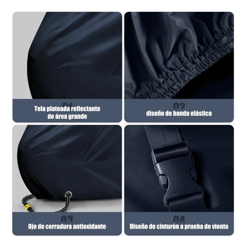 Funda Motocicleta Impermeab Grueso Cubiertas Para Moto