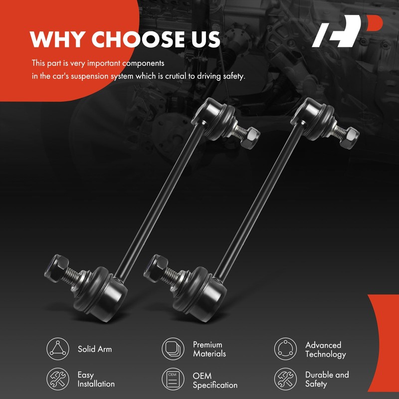 A-Premium 2 x Rear Sway Bar Links Stabilizer Bar Links,