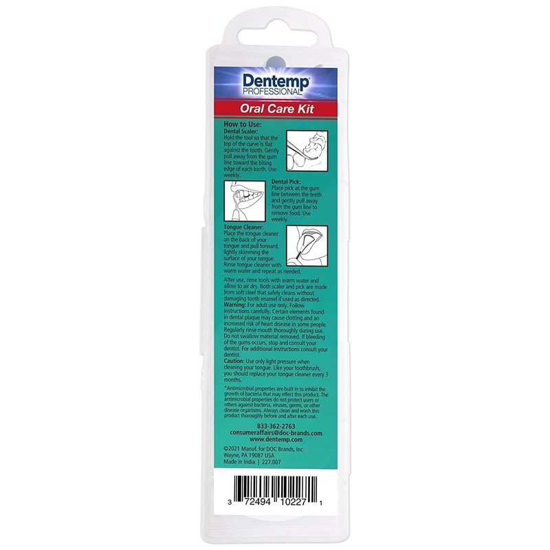 Dentemp Oral Care Kit – 4 Professional Quality Dentals Tools