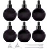 PYAWI 6Pcs,2 oz Black Glass Dropper Bottles for Essential Oils,60ml