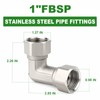TAISHER 1PCS 304 Stainless Steel 90 Degree Elbow 2 Ends