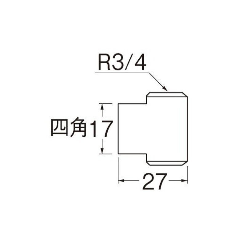 SANEI TS760-20 R3/4 Stainless Steel Plug, Blocking Unwanted Female Thread