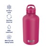 SHO Stainless Steel Guzzler Water Bottle with Straw Lid -