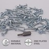 SKIR'CO (Pack of 100) 3.5 x 25mm Galvanised Steel Wood