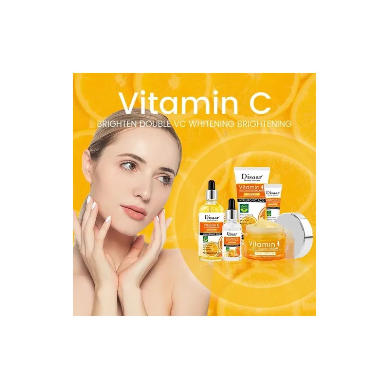 Kit Cuidado Facial 5 En 1 Vitamina C + Acido