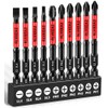 RLVKEAZ 10-PCS 3" Long Magnetic Screwdriver Bits Set: Phillips Bits