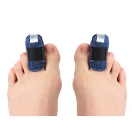 Tustao Blue Small Toe Splints for Straightening Hammer Toe Corrector Toe Straightener Finger Support Brace Stabilizer Women Men Broken Toe Support Easy to Wear and Use,Bunion Pads, Bunion Splints