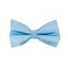 YEHMAN Men's Plain Bow Tie with Square Handkerchief in Gift