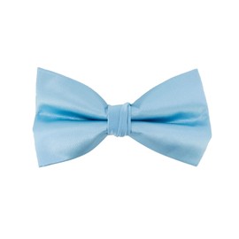 YEHMAN Men's Plain Bow Tie with Square Handkerchief in Gift Box, sky blue, Unit size