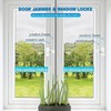 Window Sash Jammer Locks Set 2 PCS Window Locks and