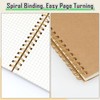 JIANTA 4 Pcs Squared Spiral Notebook A5, Graph Paper Notebooks,