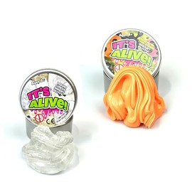 Lizzy 3pc It's Alive Smart Putty | Glow In the Dark & Liquid Glass Putty | Party Favours -Non-Sticky, Putty Toys Stress Relief, Slime Kits for Girls and Boys-slime Christmas party bag fillers