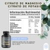 Citrato Magnesio Potasio Momosie Suplemento Alta Absorción Mujer Hombre Cápsulas