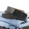 Nelbons Men's Belt, Slide Ratchet Belt for Men with Leather