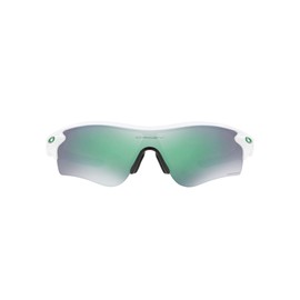 Oakley Men's Radarlock Path (A) Rectangular Sunglasses, Polished White/Prizm Jade, 38 mm