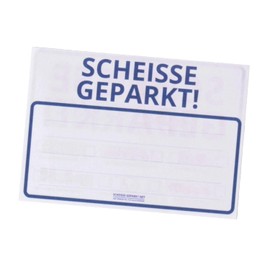 trendaffe Scheisse Geparkt! (German language) Comic Edition Windscreen Notepad, Set of 50