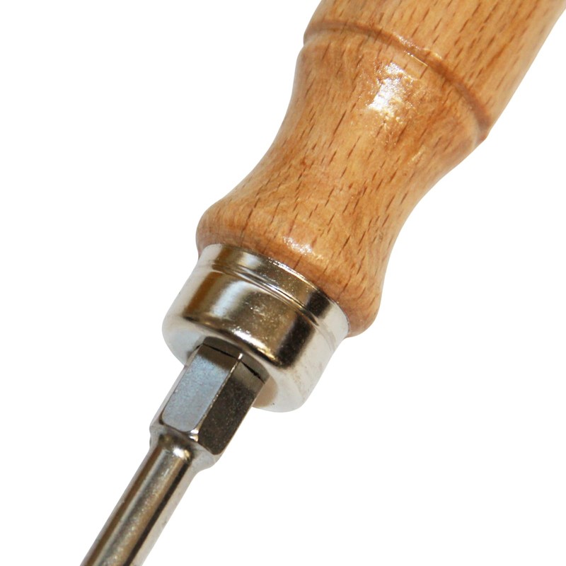 sopomarkt24 Screwdriver Set of 6 Wooden Handle, Slotted and PH2,