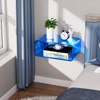 Acrylic Floating Nightstand, Bedside Table, Nightstand Shelf Wall Mounted Bedside