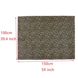 600g Heavy Duty Thick Waterproof Canvas Fabric 600D Outdoor Cover (Leopard Print, 100CMX150CM)