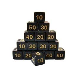 QUANTALY Damage Counter 20-Piece 6-Sided Dice Damage Counter Dice Counter Dice Card Counter Blood Volume Counter or Indicator for Pokémon Card Game Table Games