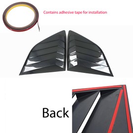 KEALAS for Honda CRV Sport Style Rear Side Window Louvers Air Vent Scoop Shades Cover Trim for Honda CRV 2023 2024 2025-Carbon Fiber Style