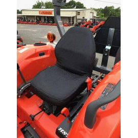 Durafit Seat Covers, KU20 Kubota Black Waterproof Seat Covers for Tractor MX4800,MX5000,MX5200,MX5400, MX5800, M5660 SUH/SUHD, Z221R, Z231 Mower Zero Turn Mower.Kioti CS2510