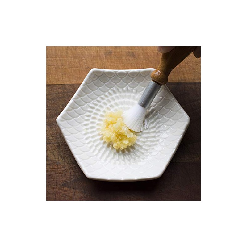 The Grate Plate 3 Piece Handmade Ceramic Garlic Grater Set