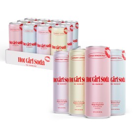 Hot Girl Soda - Variety 12 Pack - Elevated Soda Infused with Aloe Vera