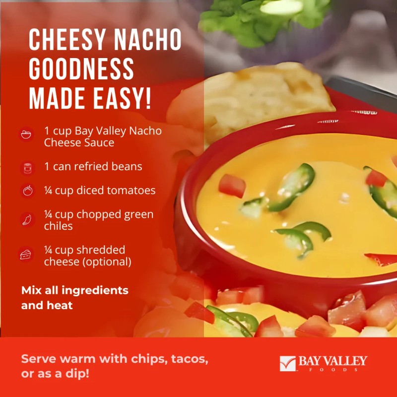 Eli&Val Nacho Cheese Sauce 6lb 10oz – Bulk Queso Dip