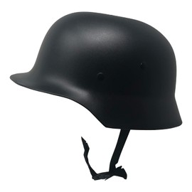 CHAPEAU TRIBE Adult WW2 M35 Plastic German Army Helmet Costume, Elastic Foam, One Size Fits All Black