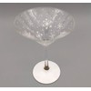 White Snowflake Martini Glass - Hand Painted - Winter Snow