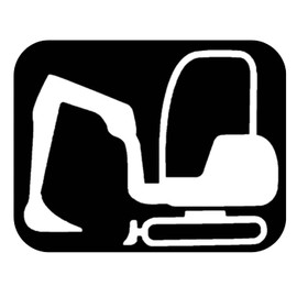 Mini Excavator Sticker OS 146 6" Window Decal