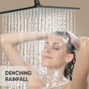 Gabrylly 10" Rain Shower Head, Rainfall Ceiling Mount Shower Head,