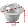 ATIE Above-Ground Pool Thru-Wall Skimmer Basket 513330 for Pentair HydroSkim
