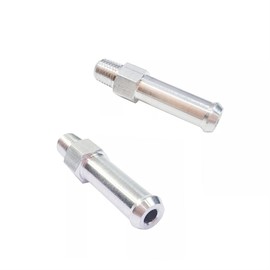 Oispyer 2PCS 1/16" NPT Radiator Aluminum Overflow Nipple Barb Hose Fitting for Universal Radiators Tank